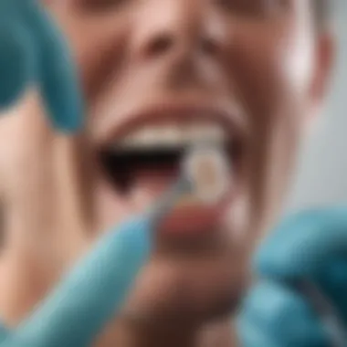 Close-up of a dental examination