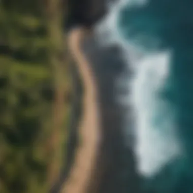 Aerial view of Maui's stunning coastline