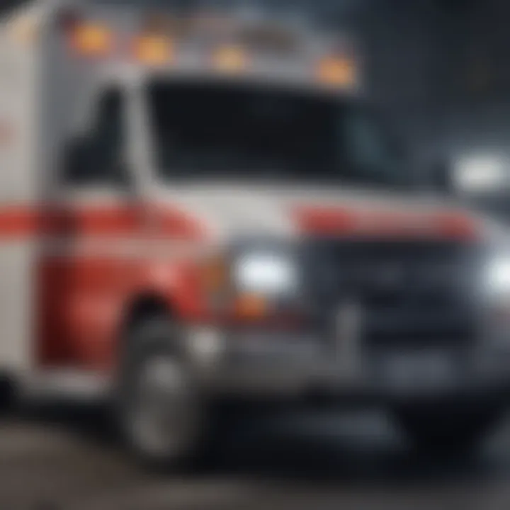 Graph illustrating ambulance cost factors and their influences.