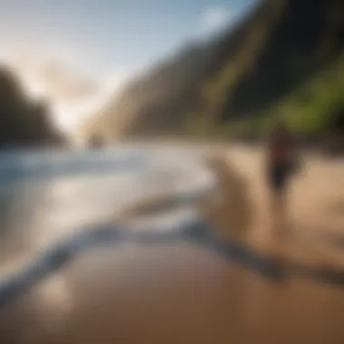 Group of friends enjoying outdoor activities in Hawaii, such as hiking or surfing