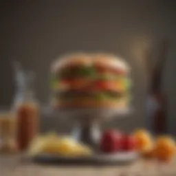 Illustration of a balanced diet supporting weight loss surgery recovery