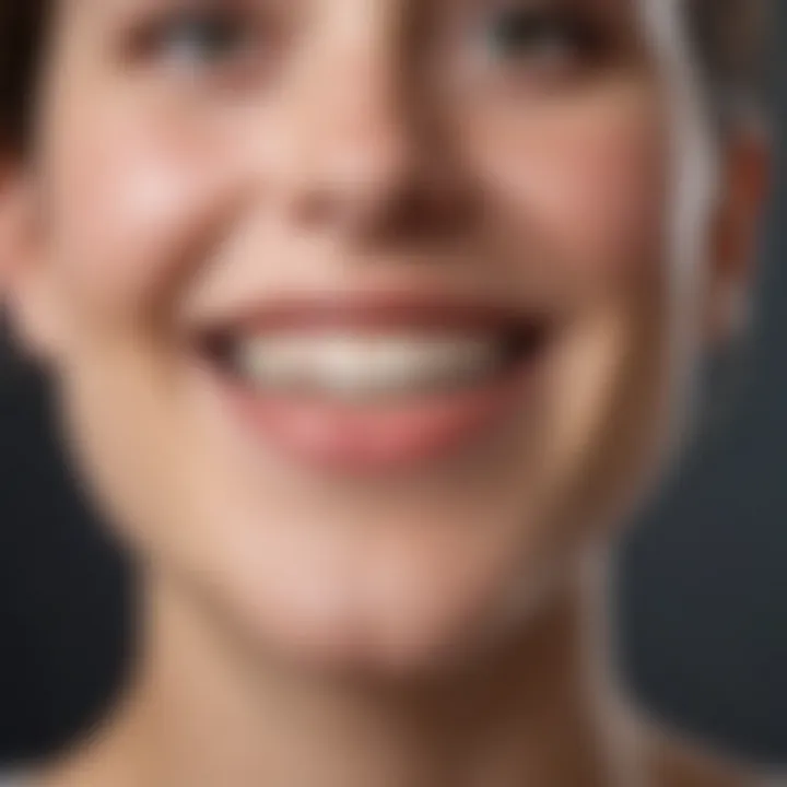 A patient smiling after orthodontic treatment