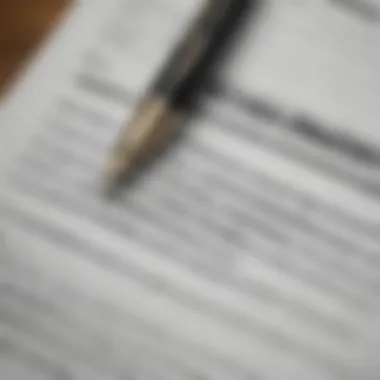 Close-up of an insurance policy document with a pen, emphasizing coverage details.