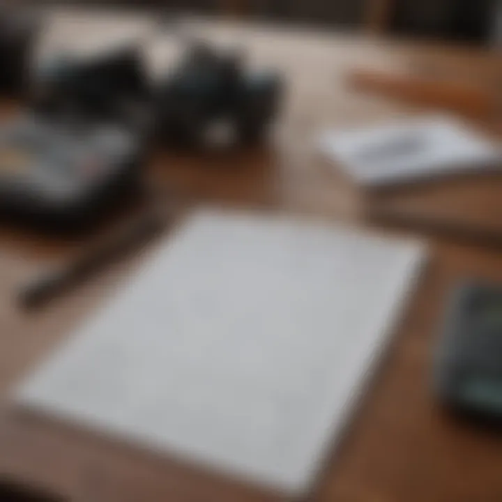 Calculator and notepad on a table for budgeting moped insurance