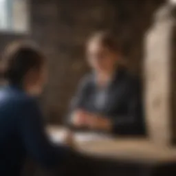 Plymouth Rock customer service representative engaging with a client