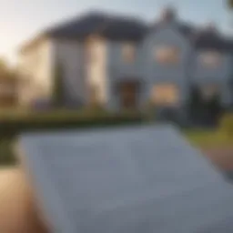 A detailed document showcasing a property title report