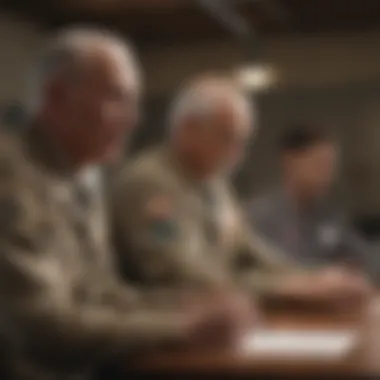 Group of veterans participating in a healthcare workshop