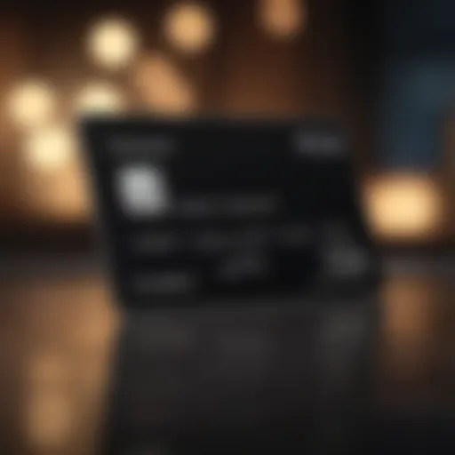 Elegant design showcasing the Visa Black Card's luxury appeal.