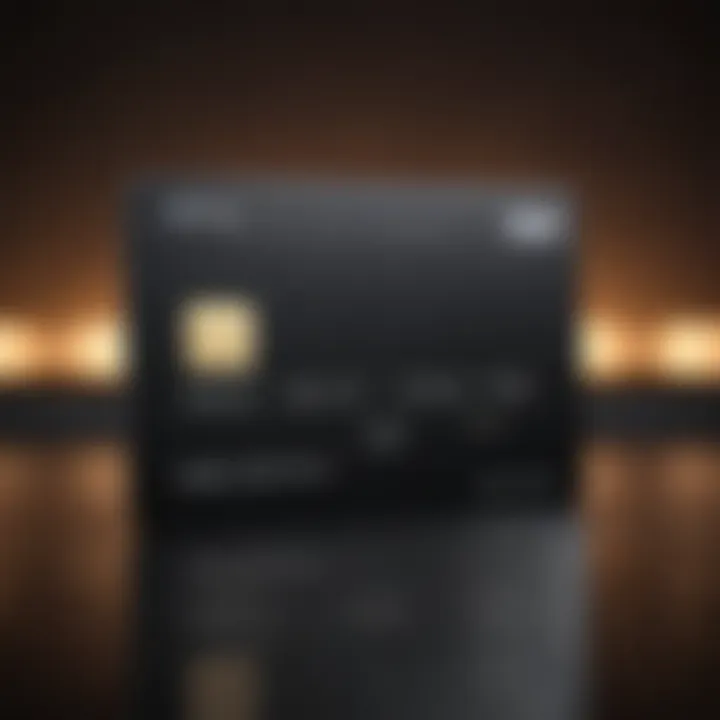 Elegant design of Visa Black Card highlighting its premium features